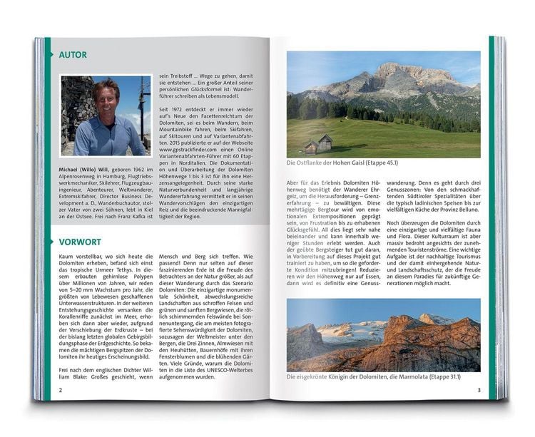 Produktbild: KOMPASS Wanderf&uuml;hrer Dolomiten H&ouml;henweg 1 bis 3, 71 Touren