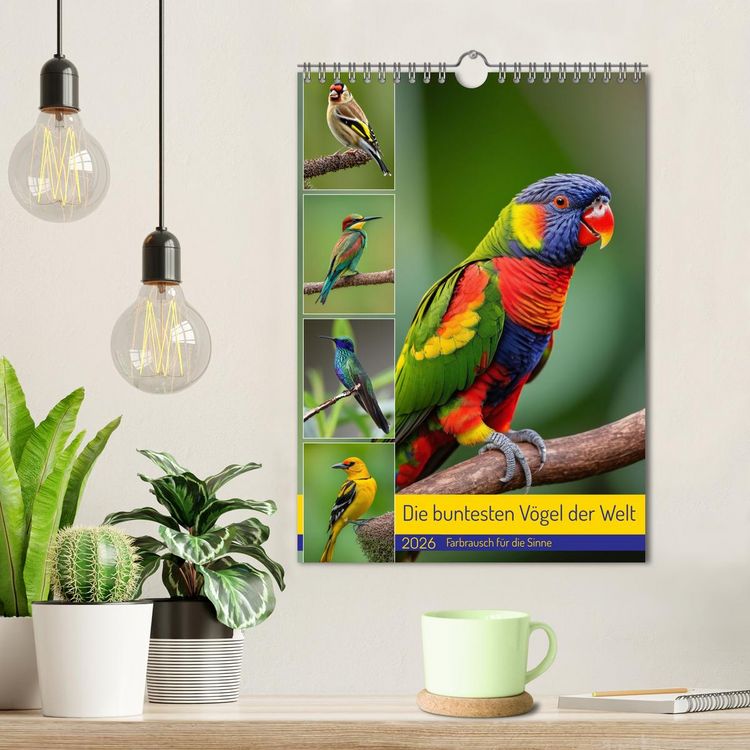 Produktbild: Die buntesten V&ouml;gel der Welt (Wandkalender 2026 DIN A4 hoch), CALVENDO Monatskalender