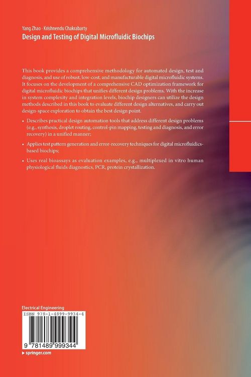 Produktbild: Design and Testing of Digital Microfluidic Biochips