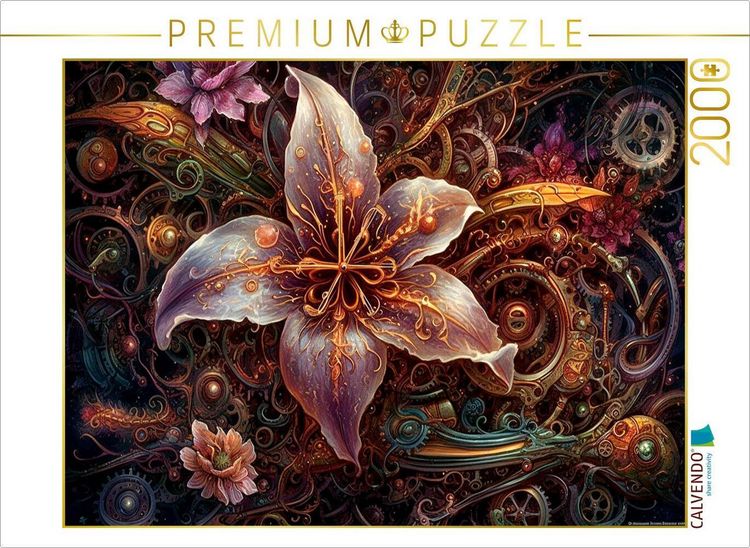 Produktbild: CALVENDO Puzzle Goldene Lilie | 2000 Teile Lege-Gr&ouml;&szlig;e 90x67cm Foto-Puzzle f&uuml;r gl&uuml;ckliche Stunden