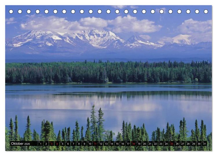 Produktbild: Alaska - Weites Land (Tischkalender 2026 DIN A5 quer), CALVENDO Monatskalender