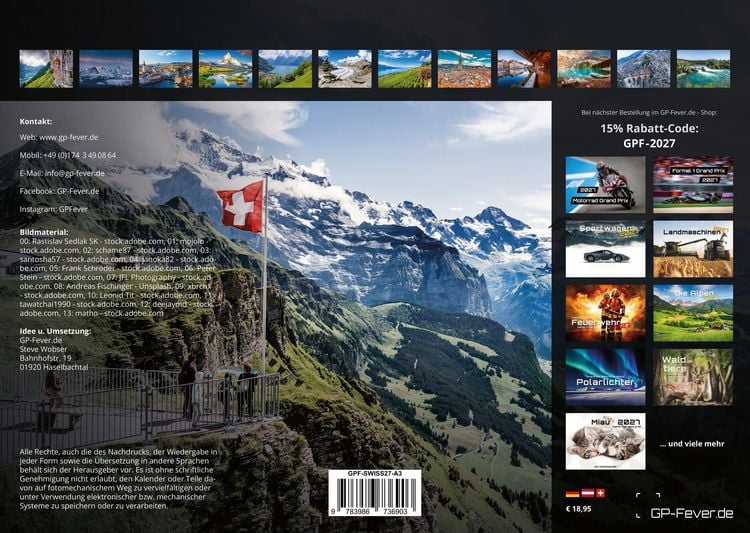 Produktbild: Schweiz - 2027 - Kalender DIN A3