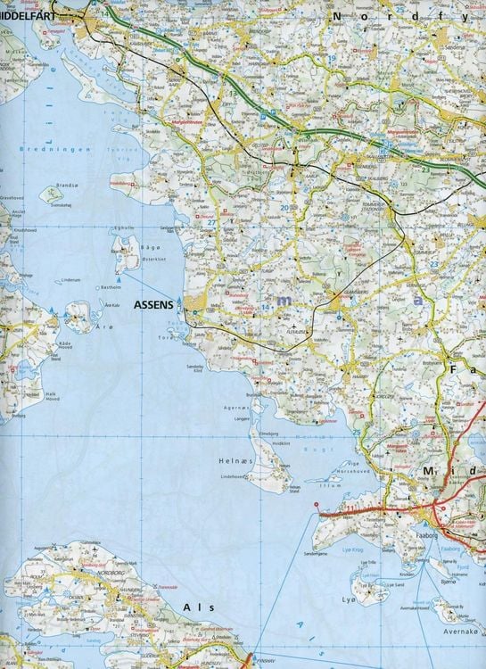 Produktbild: D&auml;nemark S&uuml;d Regionalkarte