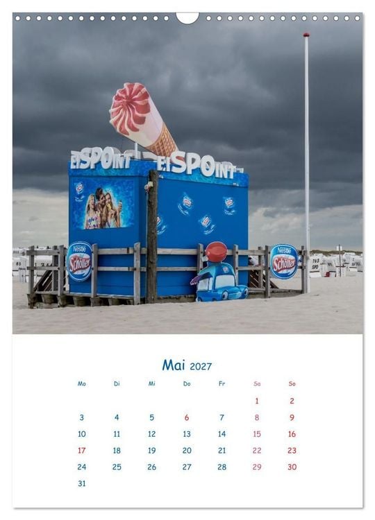 Produktbild: K&uuml;stenmomente des Jahres (Wandkalender 2027 DIN A3 hoch), CALVENDO Monatskalender