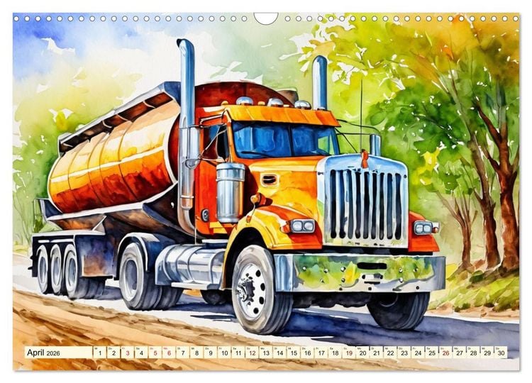 Produktbild: Nostalgische Trucks (Wandkalender 2026 DIN A3 quer), CALVENDO Monatskalender