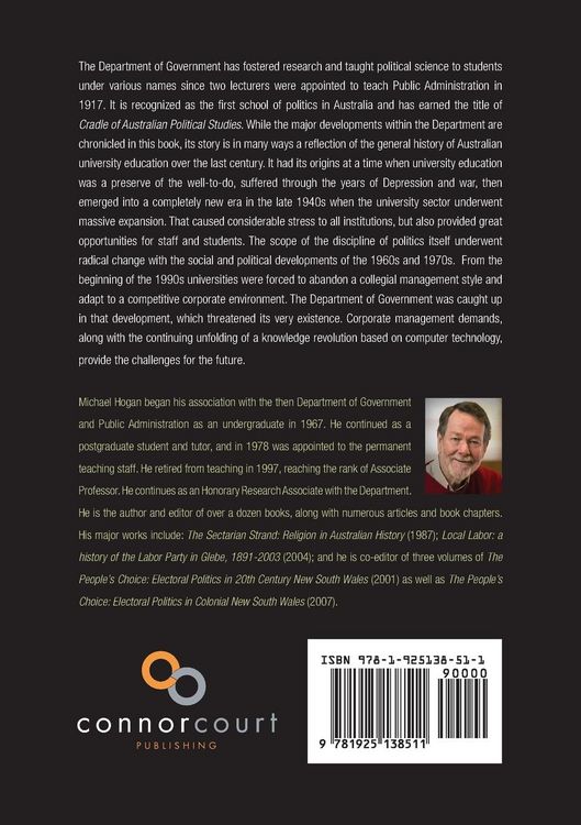 Produktbild: Cradle of Australian Political Studies: Sydney's Department of Government