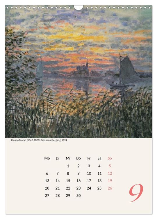 Produktbild: Claude Monet Impressionen 2027 (Wandkalender 2027 DIN A3 hoch), CALVENDO Monatskalender