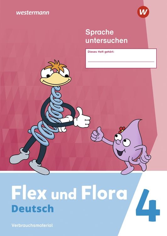 Produktbild: Flex und Flora 4 . Heft Sprache untersuchen (Druckschrift). Verbrauchsmaterial