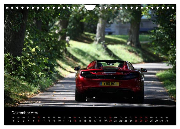 Produktbild: McLaren MP4-12C Spider (Wandkalender 2026 DIN A4 quer), CALVENDO Monatskalender