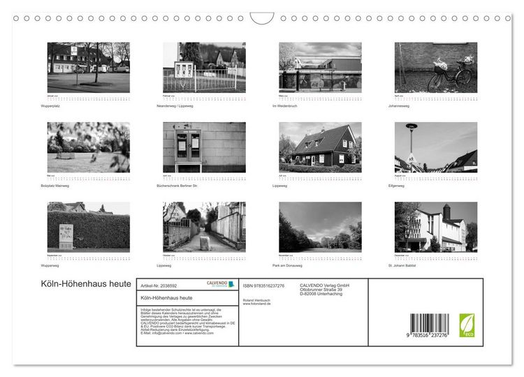 Produktbild: K&ouml;ln-H&ouml;henhaus heute (Wandkalender 2026 DIN A3 quer), CALVENDO Monatskalender