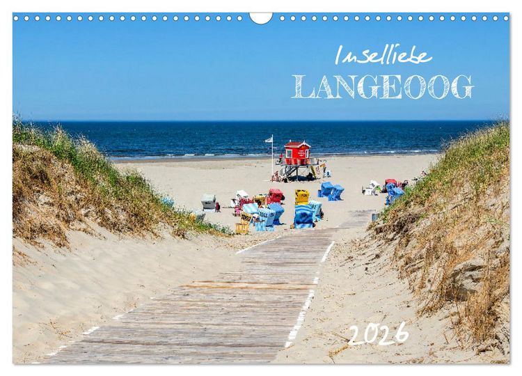Produktbild: Inselliebe Langeoog (Wandkalender 2026 DIN A3 quer), CALVENDO Monatskalender