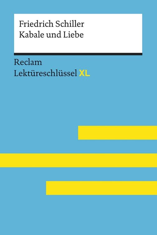 Produktbild: Lektüreschlüssel XL. Friedrich Schiller: Kabale und Liebe