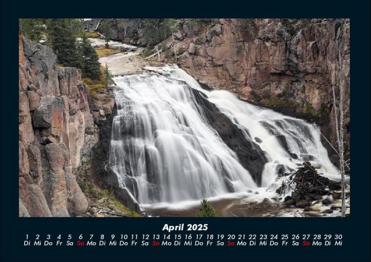 Produktbild: Wasserf&auml;lle 2025 Fotokalender DIN A4