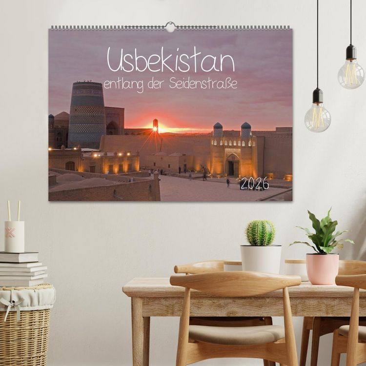 Produktbild: Usbekistan entlang der Seidenstra&szlig;e (Wandkalender 2026 DIN A2 quer), CALVENDO Monatskalender