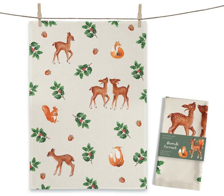 Produktbild: Geschirrtuch Bambi Forrest