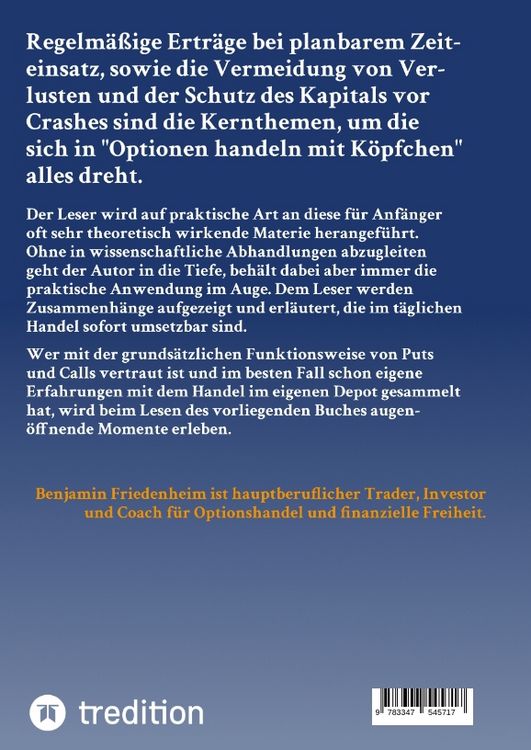 Produktbild: Optionen handeln mit K&ouml;pfchen - Profitable Tipps aus der Praxis f&uuml;r fortgeschrittene Optionstrader
