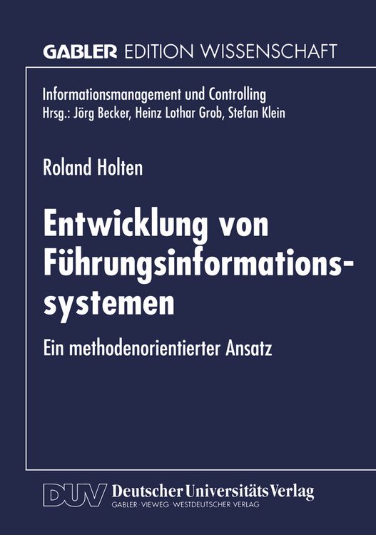 Produktbild: Entwicklung von F&uuml;hrungsinformationssystemen