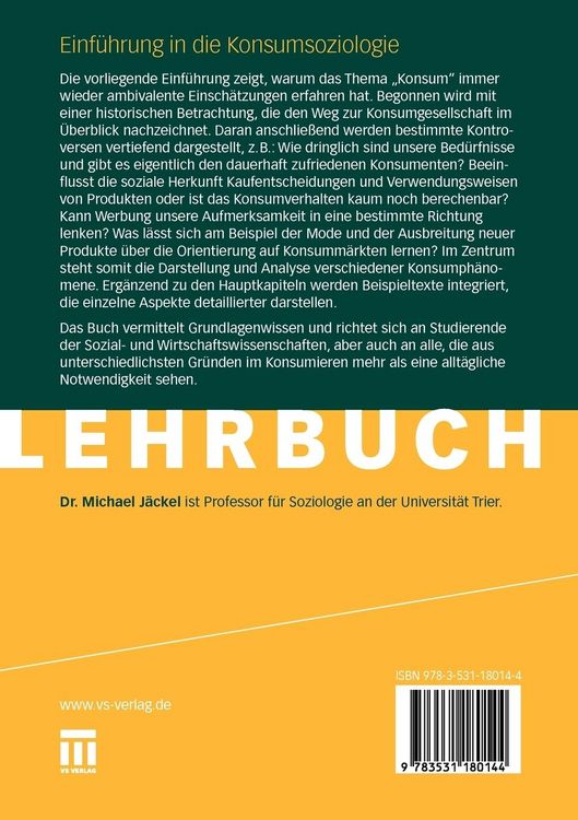 Produktbild: Einf&uuml;hrung in die Konsumsoziologie