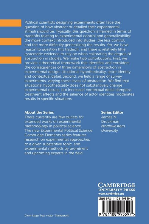 Produktbild: Abstraction in Experimental Design