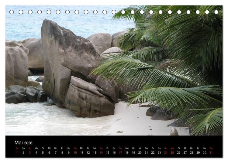 Produktbild: Seychellen (Tischkalender 2026 DIN A5 quer), CALVENDO Monatskalender