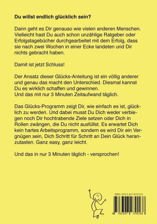 Produktbild: Gl&uuml;ck in 3 Minuten - Das ultimative 3-Minuten-Programm zum Gl&uuml;cklichsein - Inklusive Gl&uuml;cks-Journal