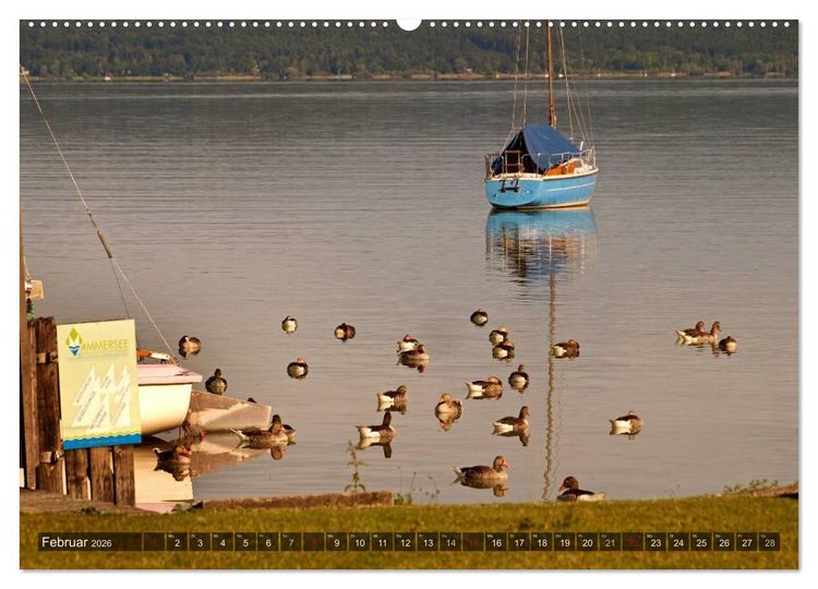 Produktbild: Seest&auml;rke - Der Ammersee (Wandkalender 2026 DIN A2 quer), CALVENDO Monatskalender