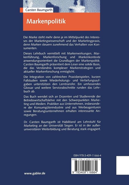 Produktbild: Markenpolitik