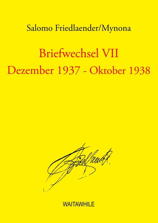 Produktbild: Briefwechsel VII