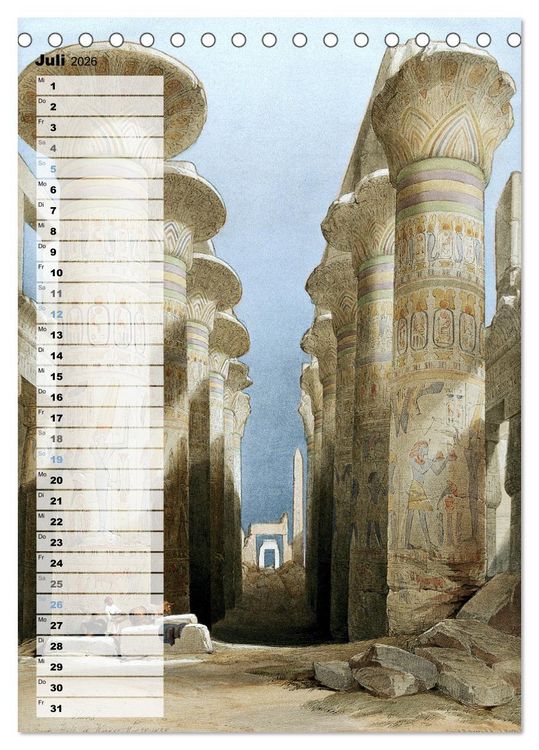 Produktbild: &Auml;gyptens Tempel (Tischkalender 2026 DIN A5 hoch), CALVENDO Monatskalender