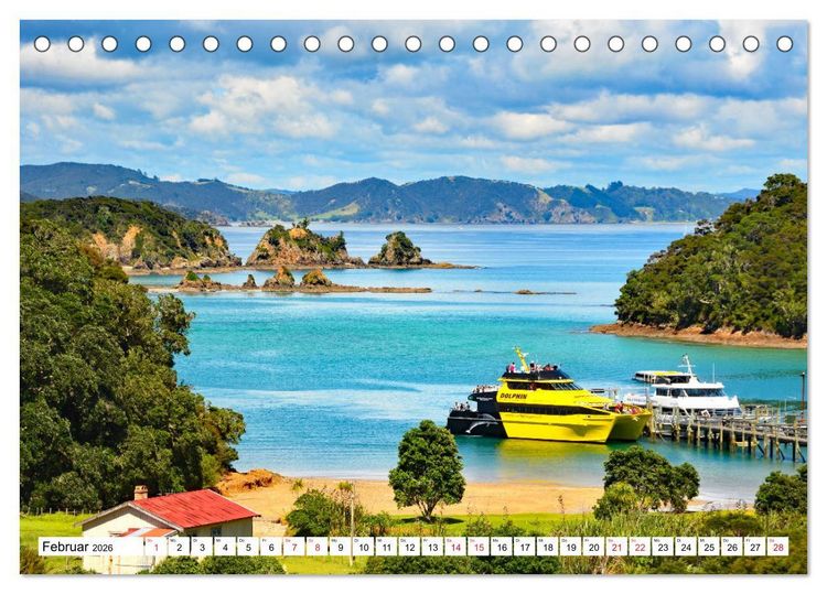 Produktbild: Neuseeland Nordinsel - faszinierende Orte am anderen Ende der Welt (Tischkalender 2026 DIN A5 quer), CALVENDO Monatskalender