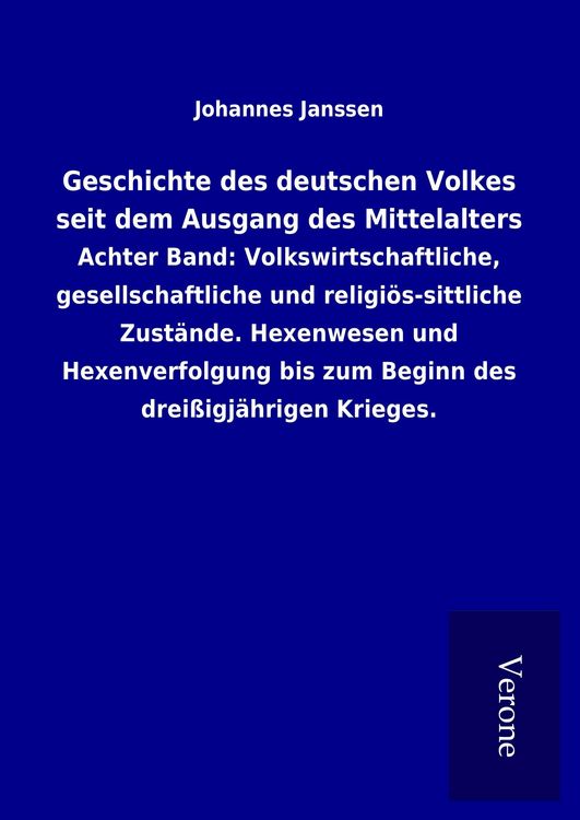 Produktbild: Geschichte des deutschen Volkes seit dem Ausgang des Mittelalters