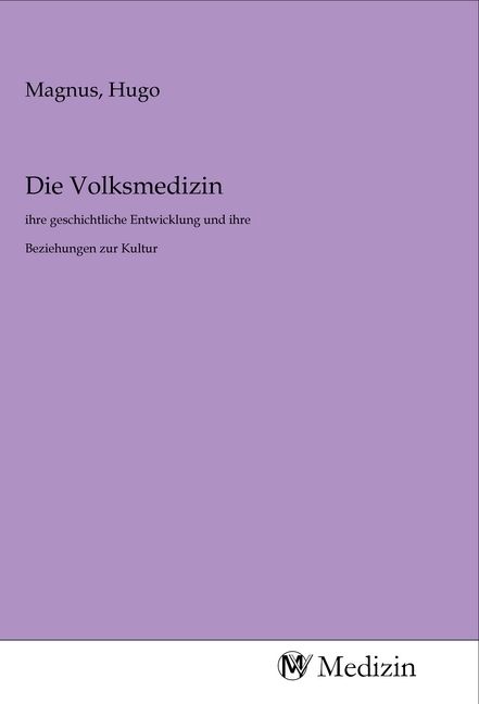 Produktbild: Die Volksmedizin