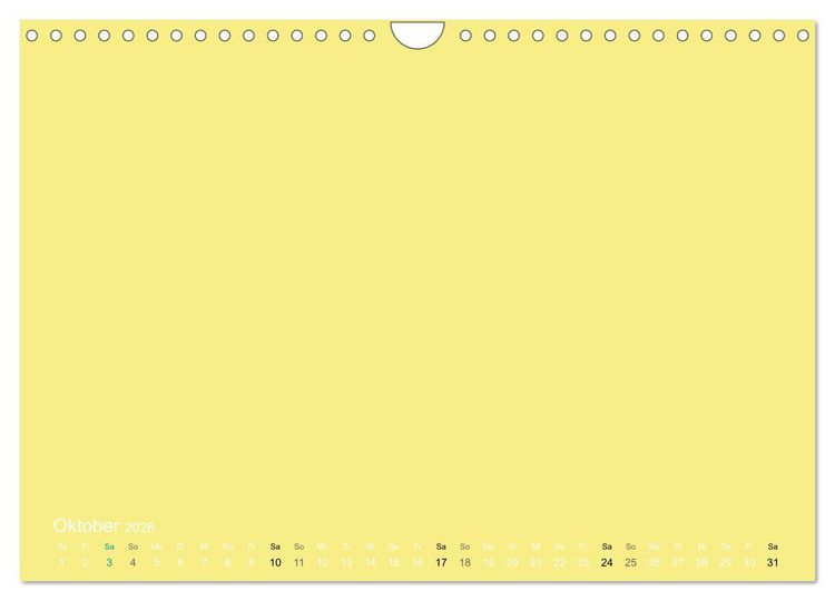 Produktbild: Bastelkalender - Gelb (Wandkalender 2026 DIN A4 quer), CALVENDO Monatskalender