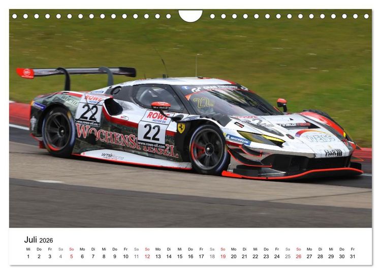 Produktbild: Motorsport in Deutschland (Wandkalender 2026 DIN A4 quer), CALVENDO Monatskalender