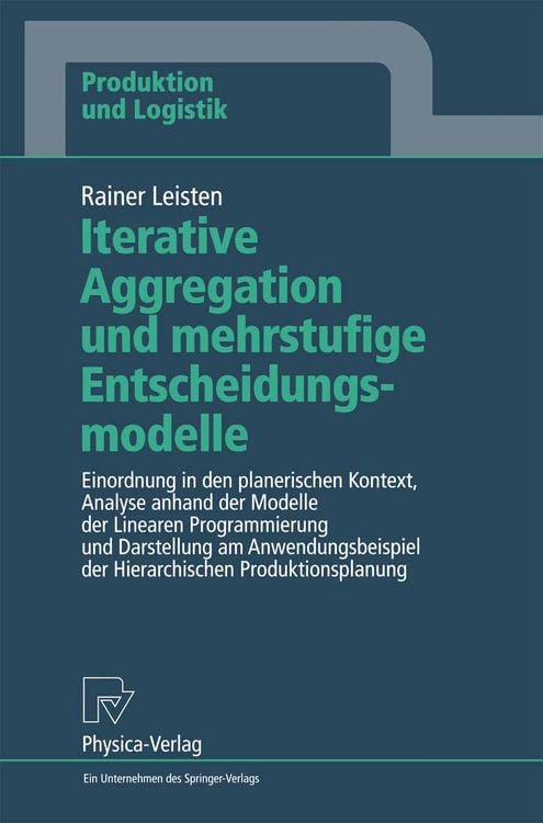 Produktbild: Iterative Aggregation und mehrstufige Entscheidungsmodelle