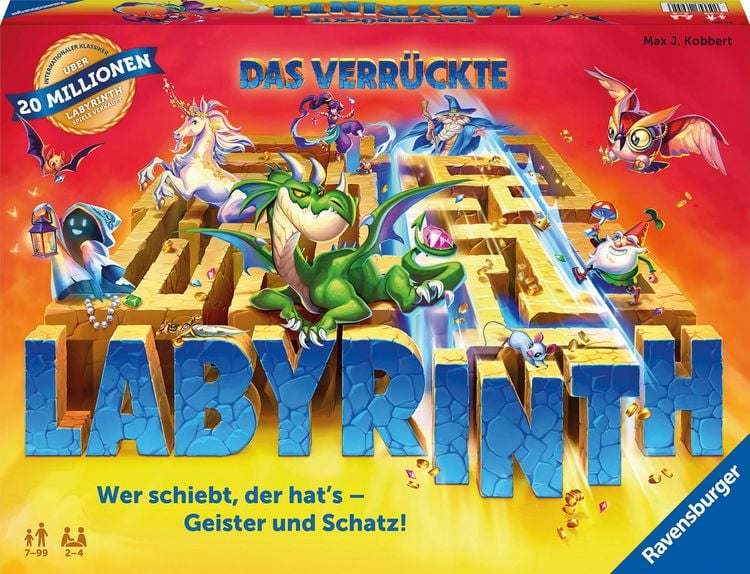 Produktbild: Das verr&uuml;ckte Labyrinth - Gesellschaftsspiel & Brettspiel ab 7 Jahre