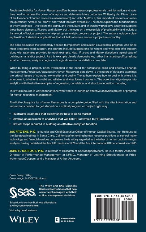 Produktbild: Predictive Analytics for Human Resources