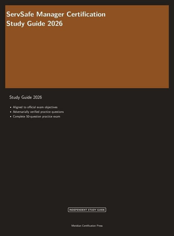 Produktbild: ServSafe Manager Certification Study Guide 2026
