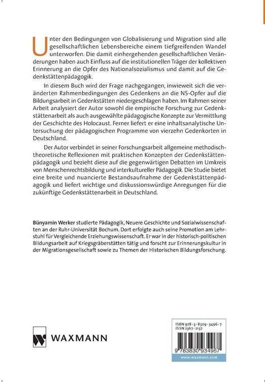 Produktbild: Gedenkst&auml;ttenp&auml;dagogik im Zeitalter der Globalisierung