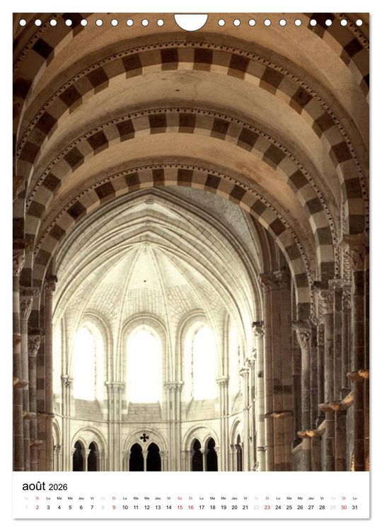 Produktbild: V&eacute;zelay en lumi&egrave;re (Calendrier mural 2026 DIN A4 horizontal), CALVENDO calendrier mensuel