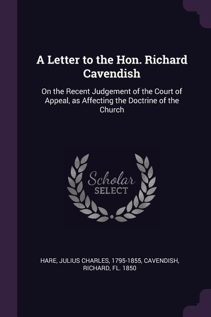Produktbild: A Letter to the Hon. Richard Cavendish