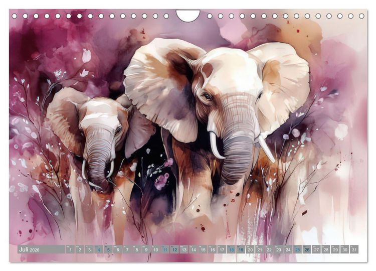 Produktbild: Farbenfrohe Giganten (Wandkalender 2026 DIN A4 quer), CALVENDO Monatskalender
