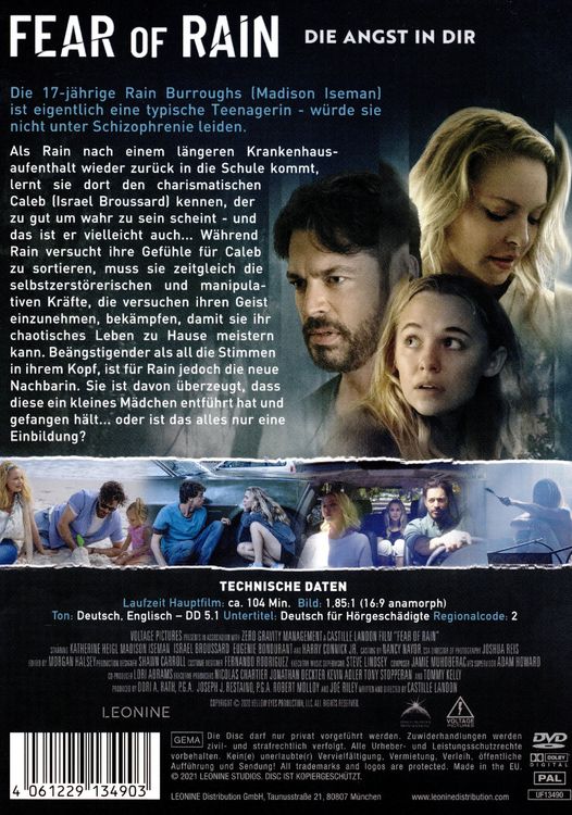 Produktbild: Fear of Rain - Die Angst in dir