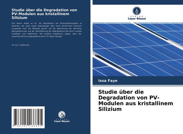 Produktbild: Studie &uuml;ber die Degradation von PV-Modulen aus kristallinem Silizium
