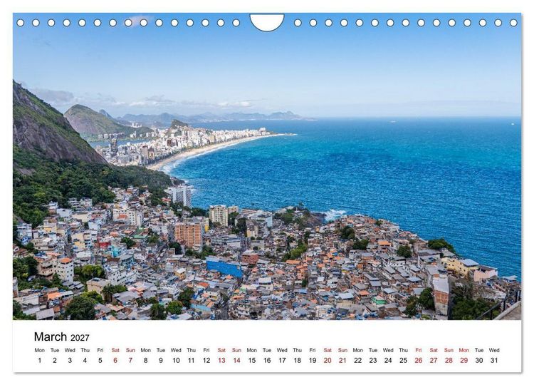 Produktbild: RIO DE JANEIRO Contrasts. Colors. Light. (Wall Calendar 2027 DIN A4 landscape), CALVENDO 12 Month Wall Calendar
