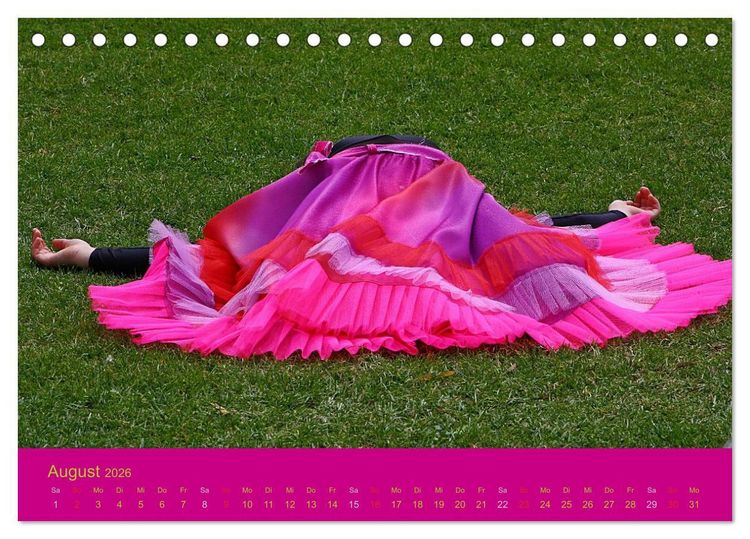 Produktbild: M&auml;dchentr&auml;ume - Ballett und Tanz (Tischkalender 2026 DIN A5 quer), CALVENDO Monatskalender