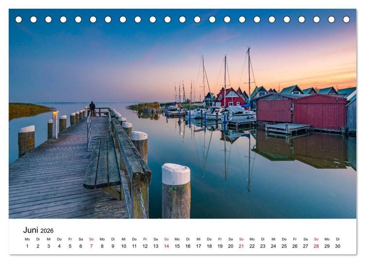 Produktbild: Fischland-Dar&szlig; - Stimmungsvolle Augenblicke (Tischkalender 2026 DIN A5 quer), CALVENDO Monatskalender