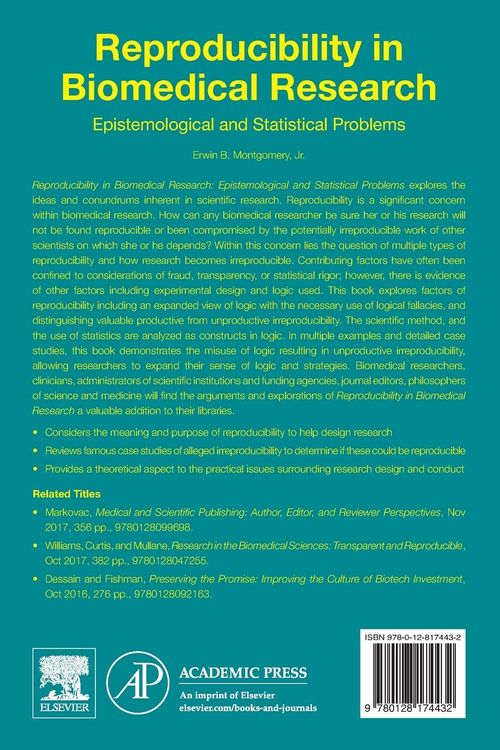 Produktbild: Reproducibility in Biomedical Research