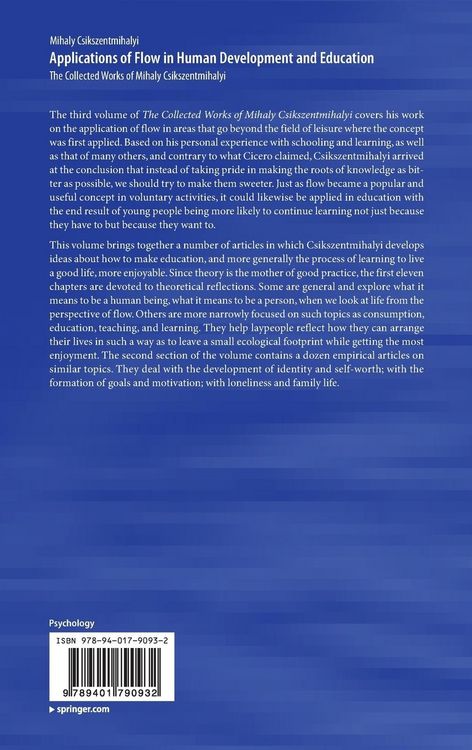 Produktbild: Applications of Flow in Human Development and Education