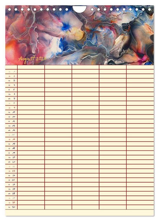 Produktbild: Bl&uuml;tenzauber - Familienplaner 2026 (Wandkalender 2026 DIN A4 hoch), CALVENDO Monatskalender